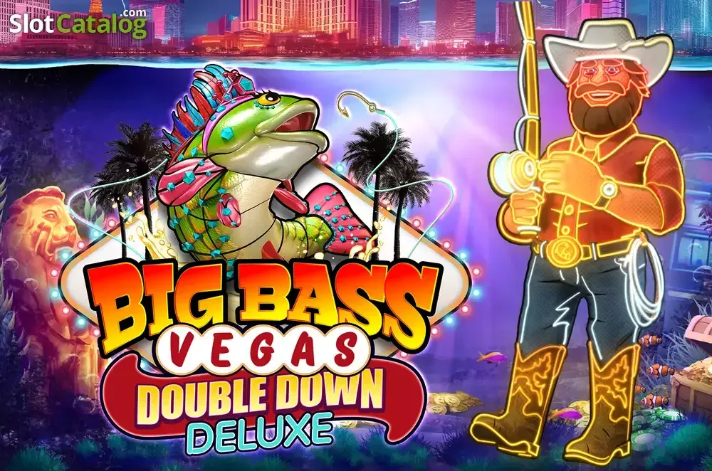 Big Bass Vegas Double Down Deluxe Slot Big Bass Vegas Double Down Deluxe, pescatore e grande basso